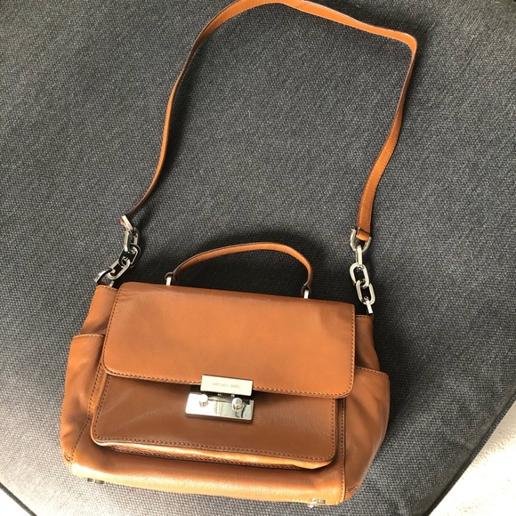 Michael Kors Leather Caramel/Brown Crossbody Bag - Picture 8 of 8